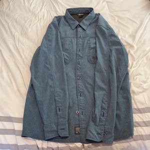 Blue outdoor research long sleeve shirt